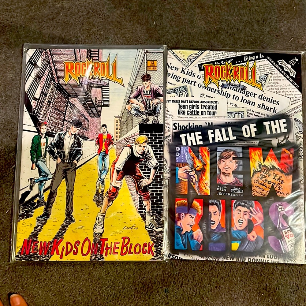 Vintage 90s New Kids on the Block comics